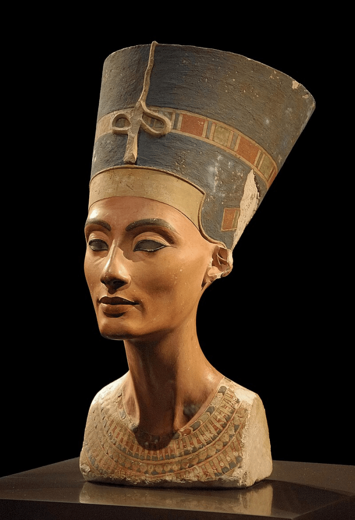 Imagen del busto de Nefertiti en el Neues Museum, Berlín.